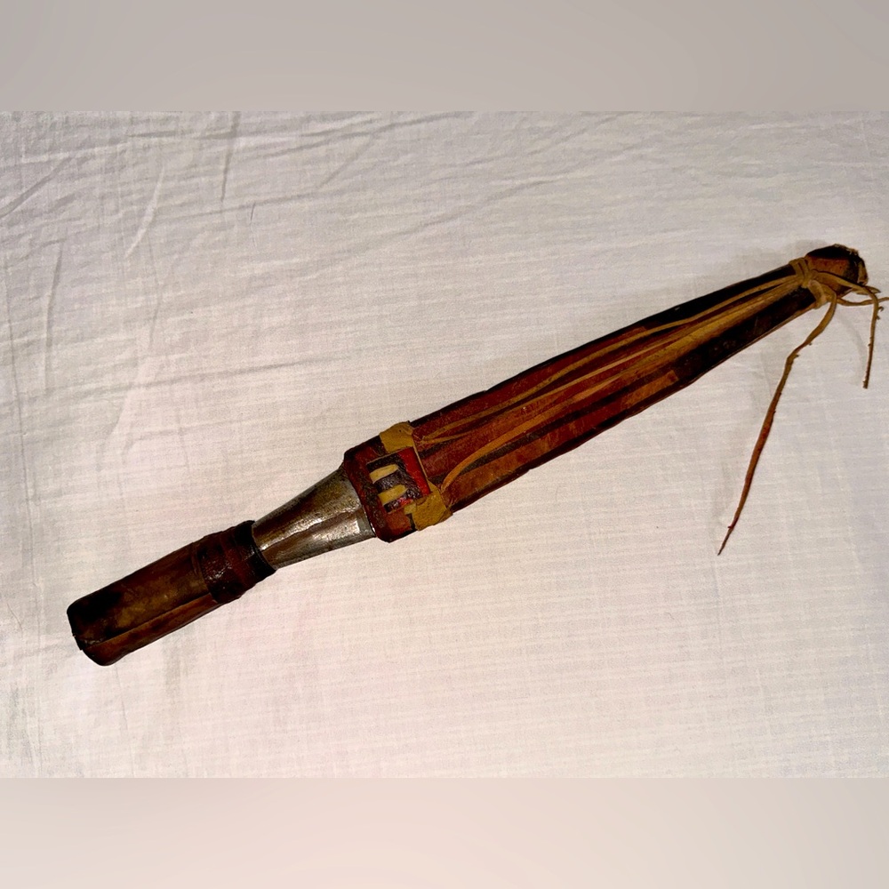 Handcrafted Rwandan Ceremonial Blade with Leather Sheath